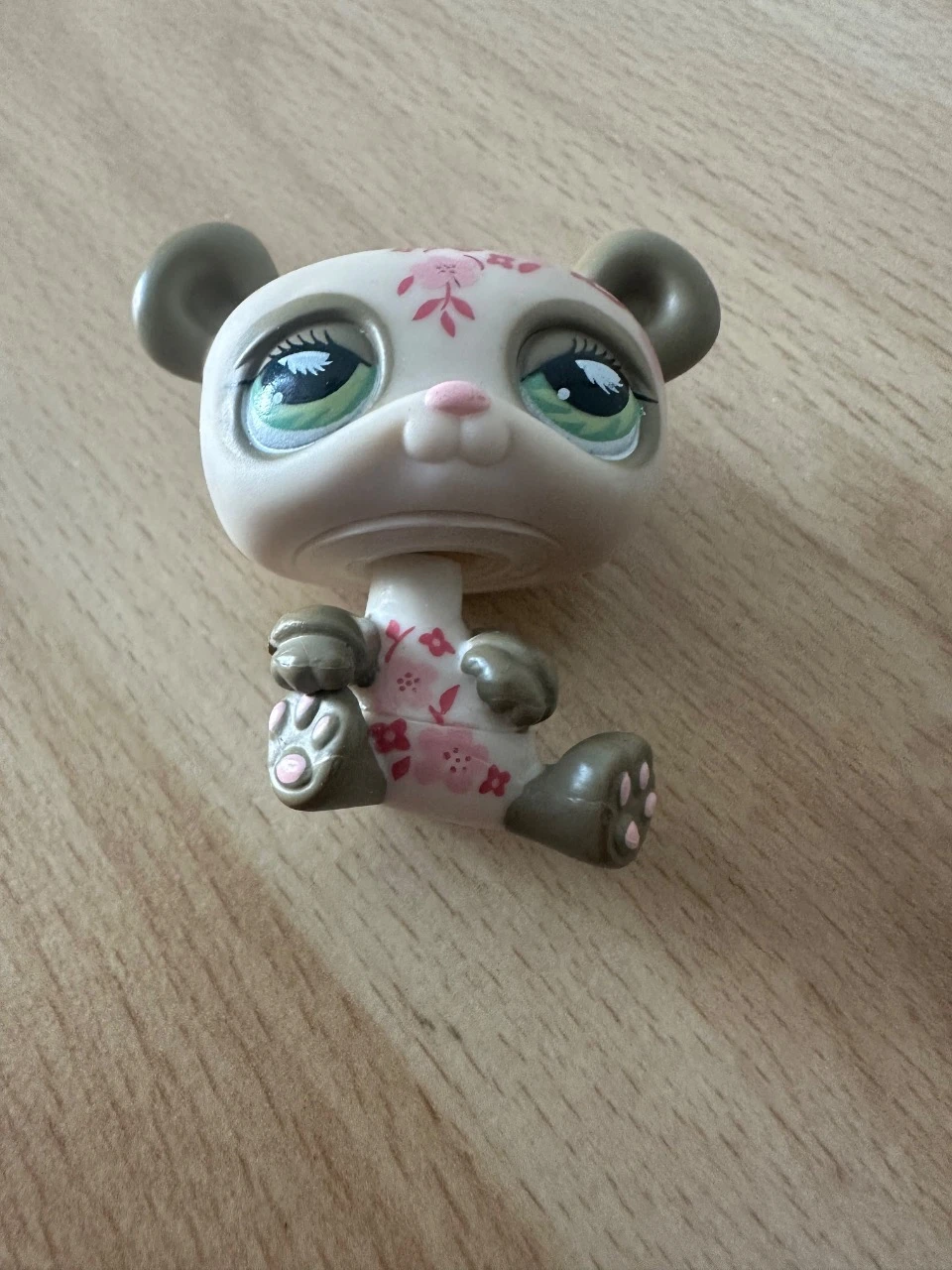 Littlest Pet Shop (LPS) Panda floreado verde y blanco – Muy buen estado #904 – photo 2